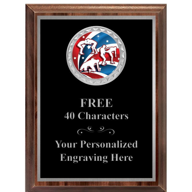 6X8 WOOD EXECUTIVE INS PLQ SV