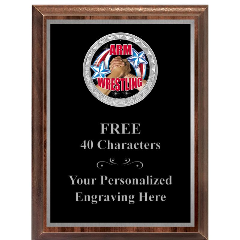 6X8 WOOD EXECUTIVE INS PLQ SV