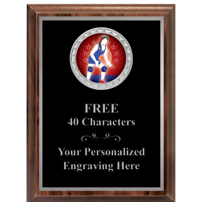 6X8 WOOD EXECUTIVE INS PLQ SV