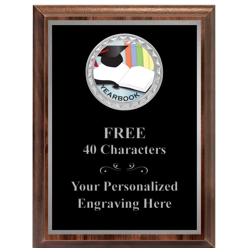 6X8 WOOD EXECUTIVE INS PLQ SV