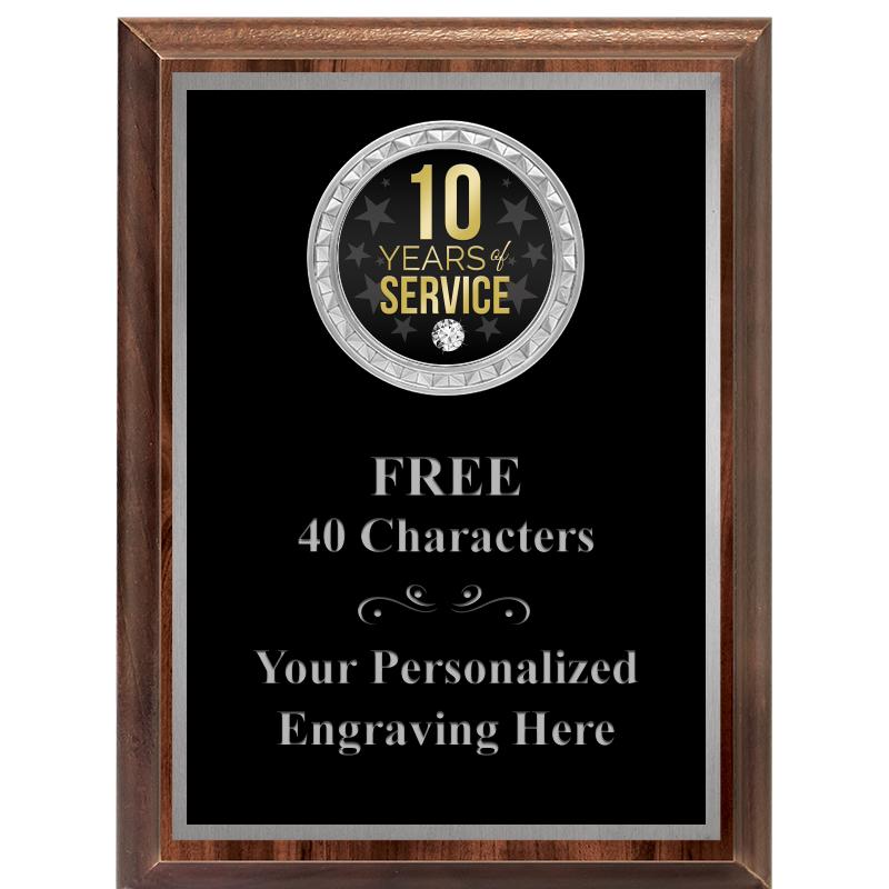 6X8 WOOD EXECUTIVE INS PLQ SV