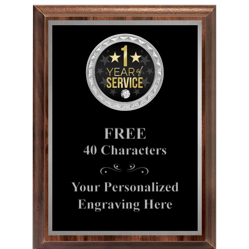 6X8 WOOD EXECUTIVE INS PLQ SV