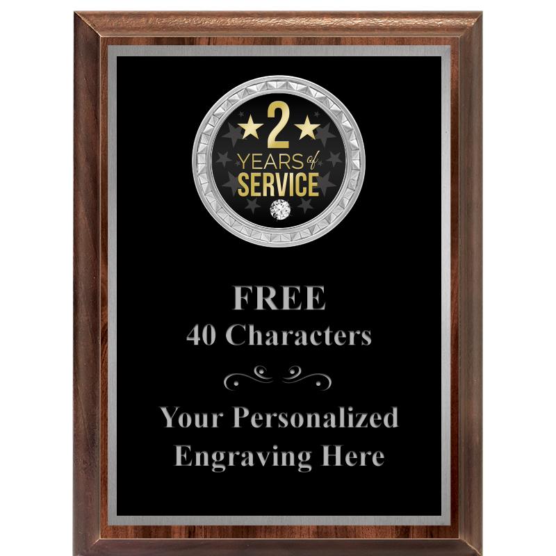 6X8 WOOD EXECUTIVE INS PLQ SV