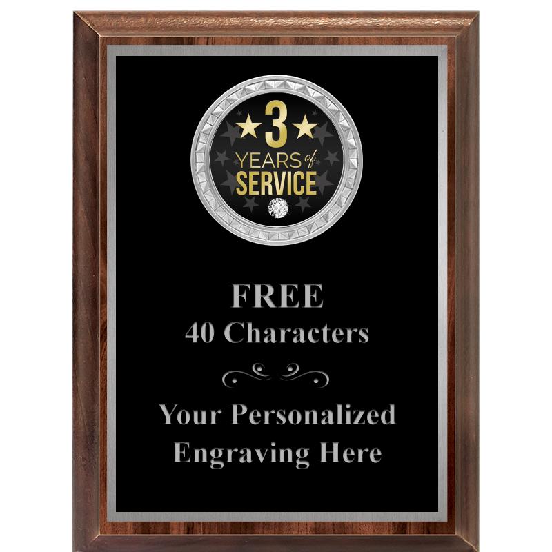 6X8 WOOD EXECUTIVE INS PLQ SV