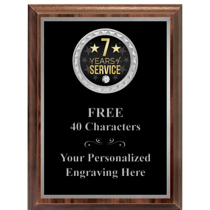 6X8 WOOD EXECUTIVE INS PLQ SV