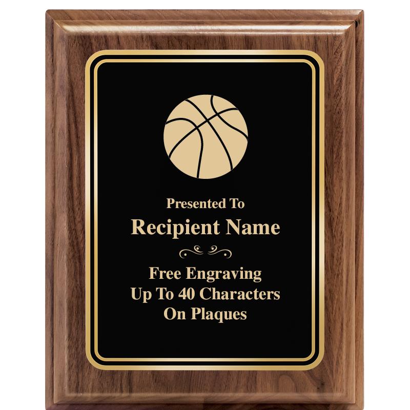 8" X 10" HERITAGE WALNUT PLQ