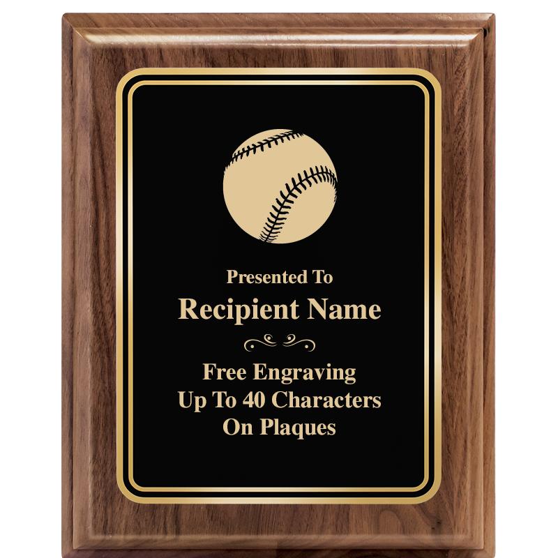 8" X 10" HERITAGE WALNUT PLQ