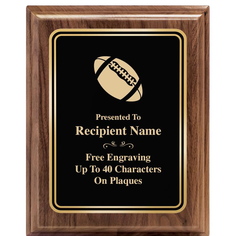 8" X 10" HERITAGE WALNUT PLQ