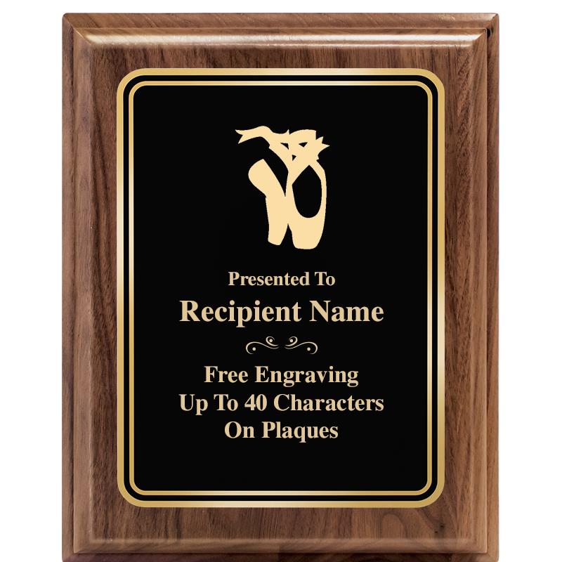 8" X 10" HERITAGE WALNUT PLQ