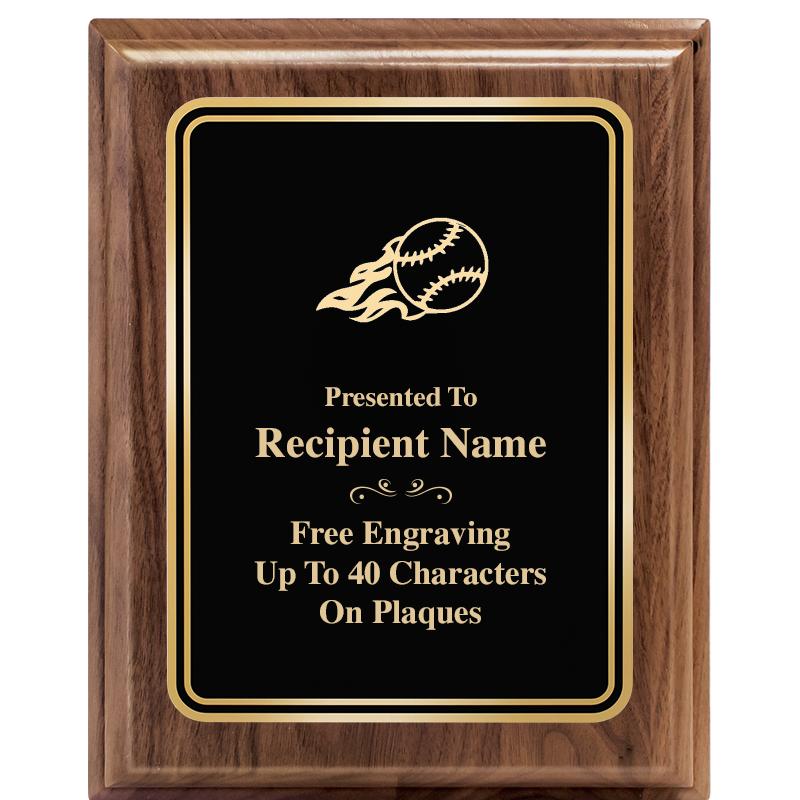 8" X 10" HERITAGE WALNUT PLQ