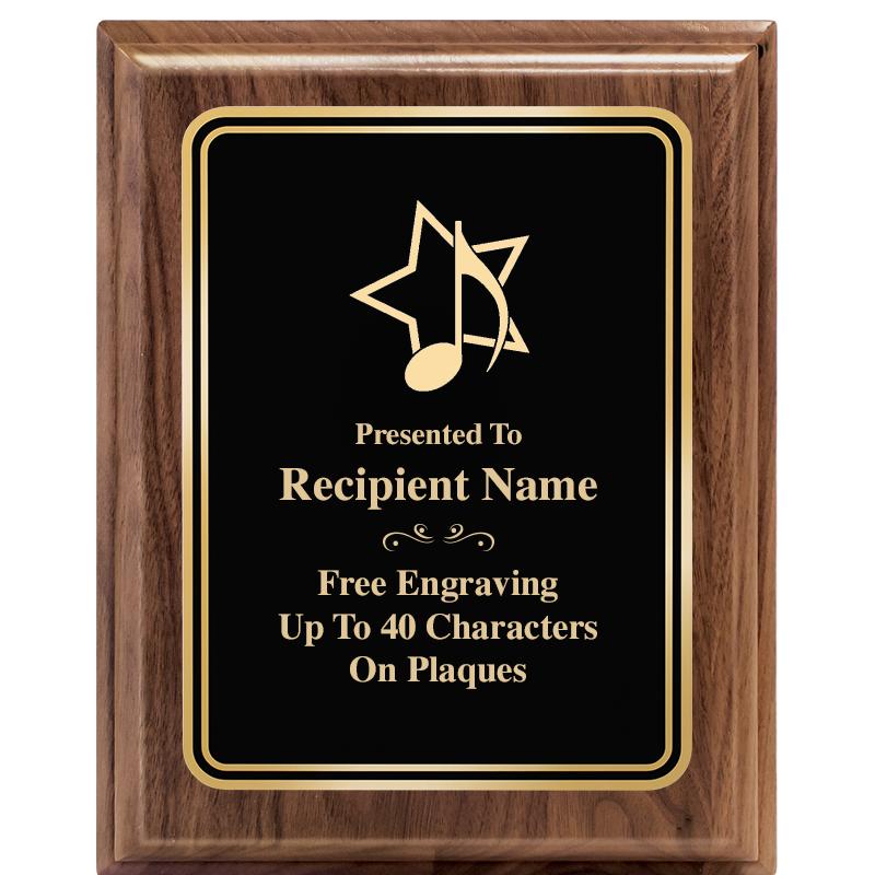 8" X 10" HERITAGE WALNUT PLQ