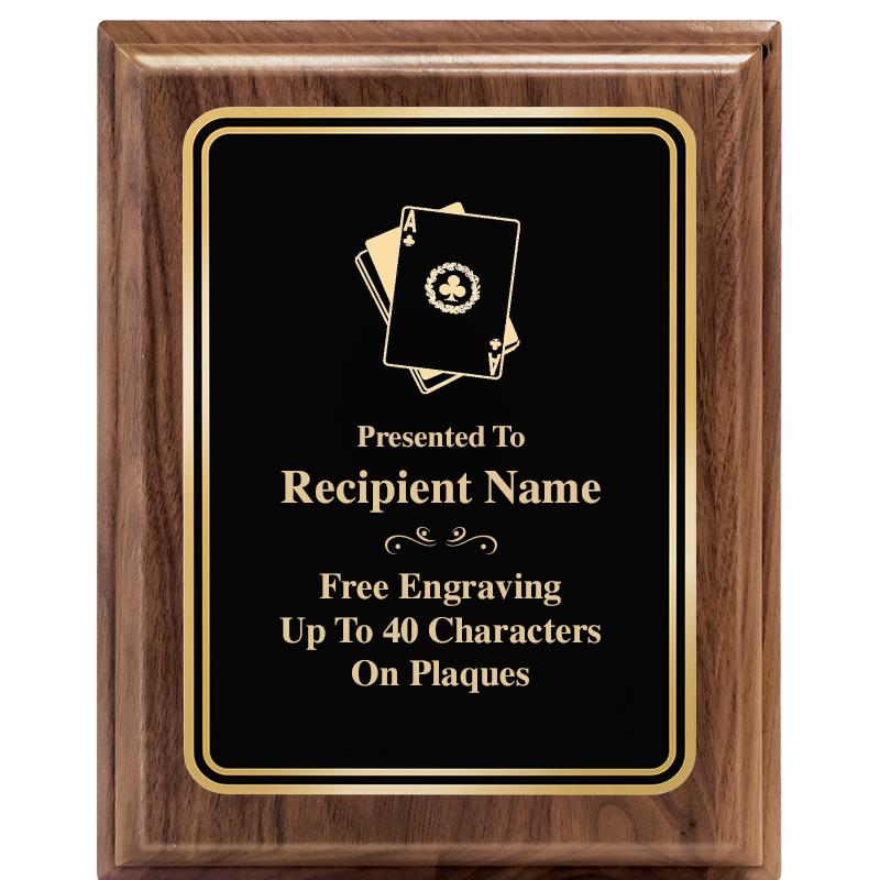 8" X 10" HERITAGE WALNUT PLQ