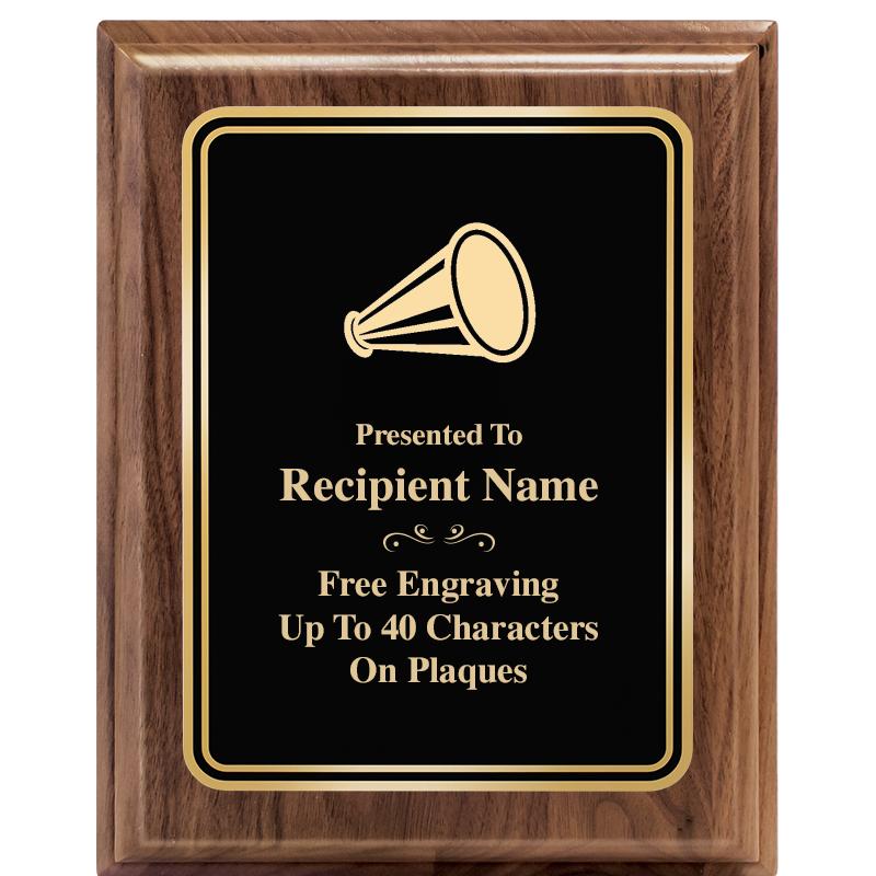 8" X 10" HERITAGE WALNUT PLQ