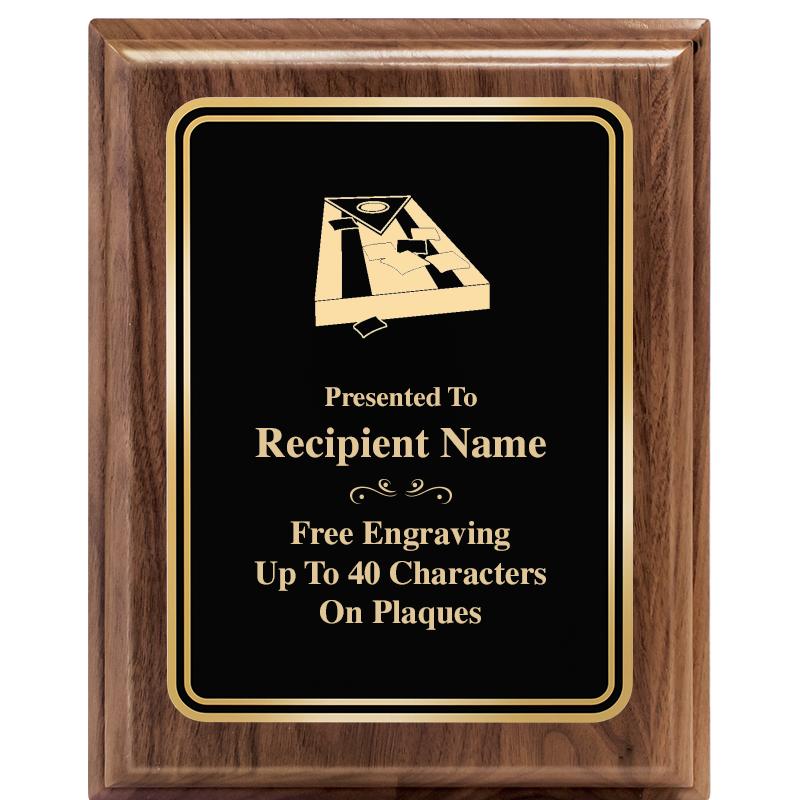 8" X 10" HERITAGE WALNUT PLQ