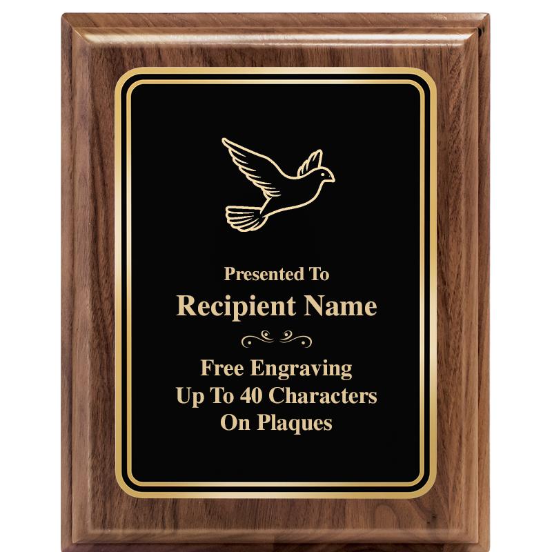 8" X 10" HERITAGE WALNUT PLQ