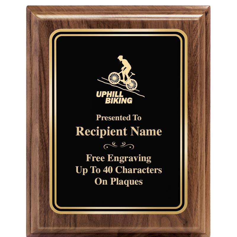 8" X 10" HERITAGE WALNUT PLQ