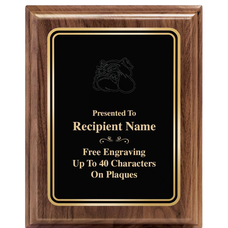 8" X 10" HERITAGE WALNUT PLQ