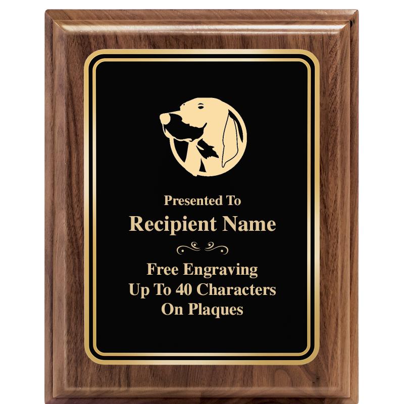 8" X 10" HERITAGE WALNUT PLQ