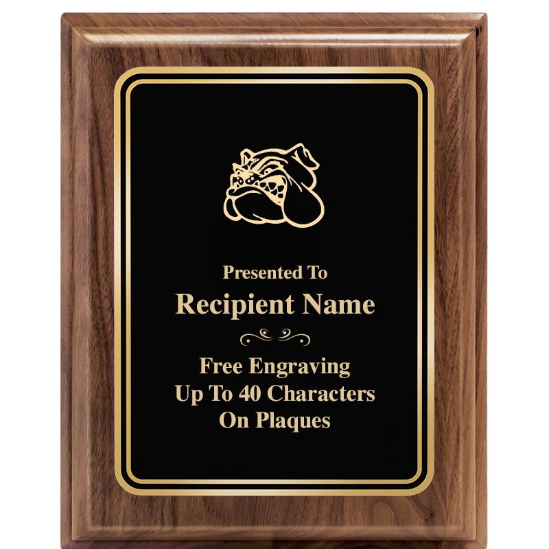 8" X 10" HERITAGE WALNUT PLQ