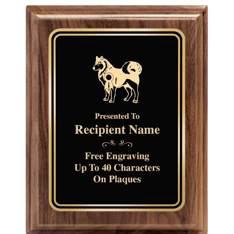 8" X 10" HERITAGE WALNUT PLQ