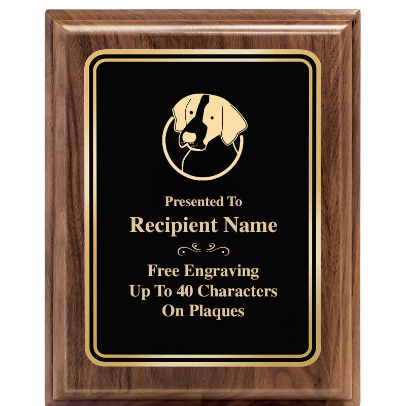 8" X 10" HERITAGE WALNUT PLQ