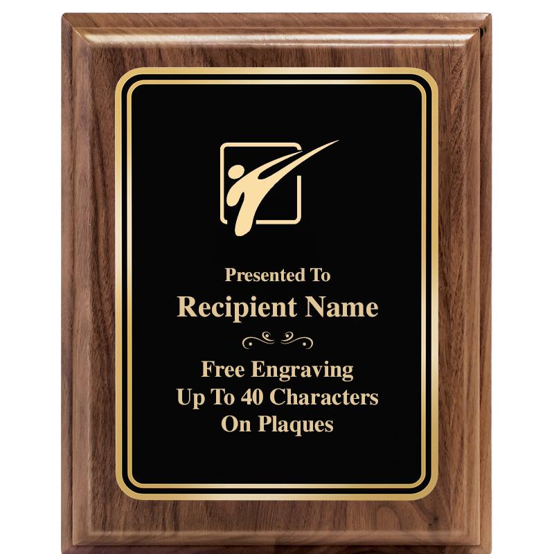 8" X 10" HERITAGE WALNUT PLQ