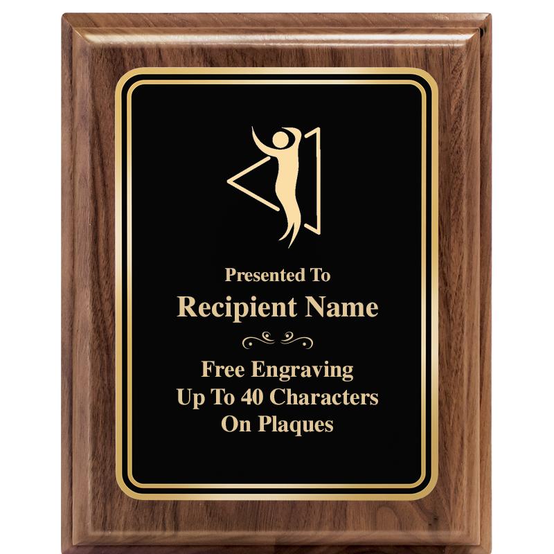 8" X 10" HERITAGE WALNUT PLQ