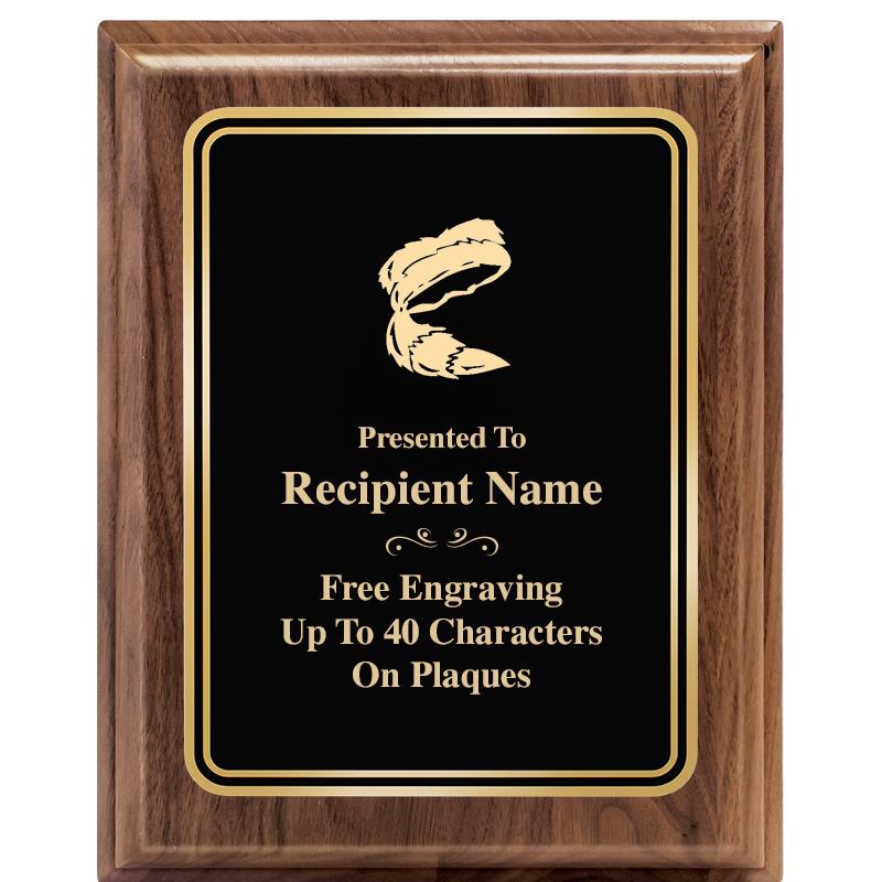 8" X 10" HERITAGE WALNUT PLQ