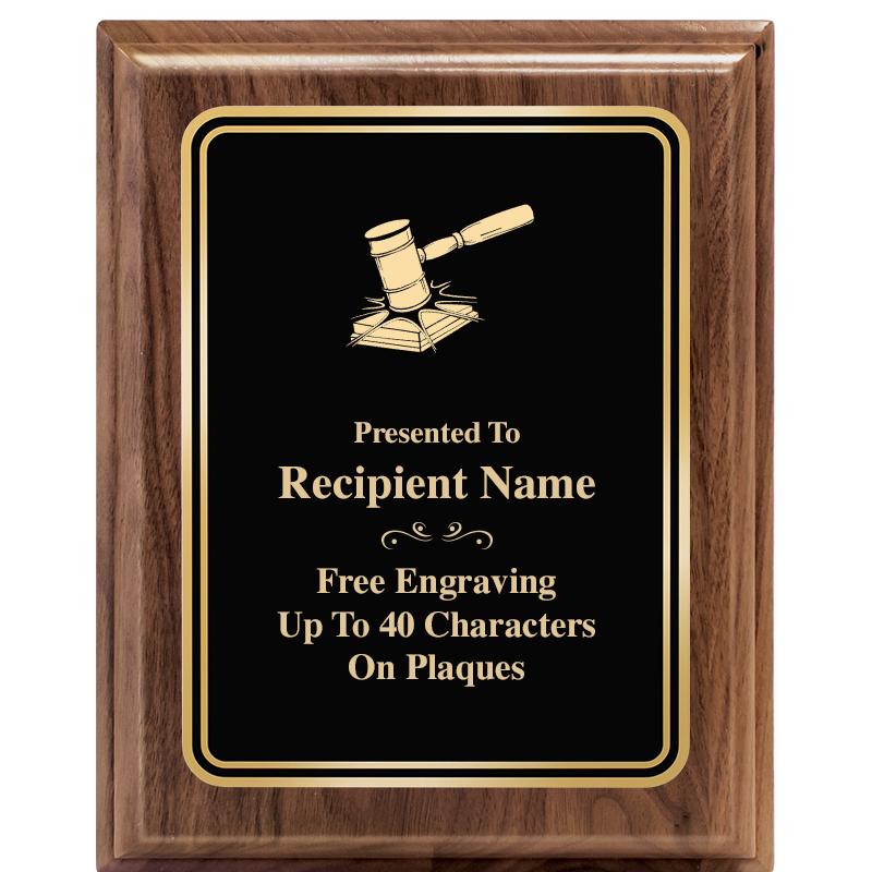 8" X 10" HERITAGE WALNUT PLQ