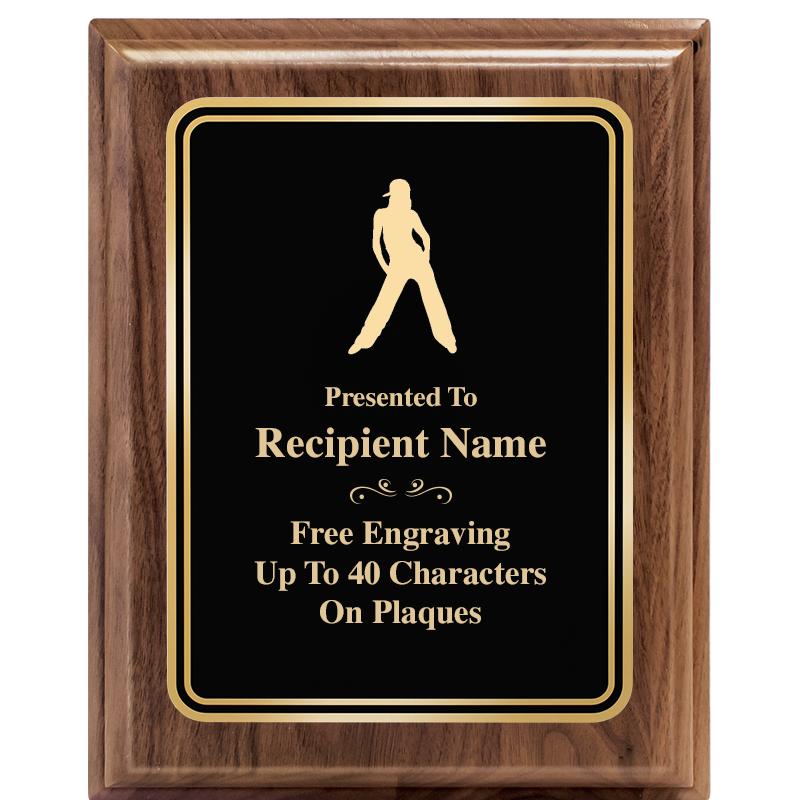 8" X 10" HERITAGE WALNUT PLQ