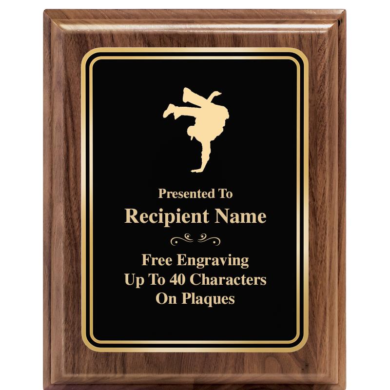 8" X 10" HERITAGE WALNUT PLQ