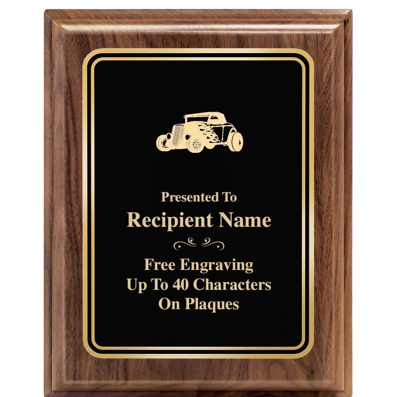 8" X 10" HERITAGE WALNUT PLQ