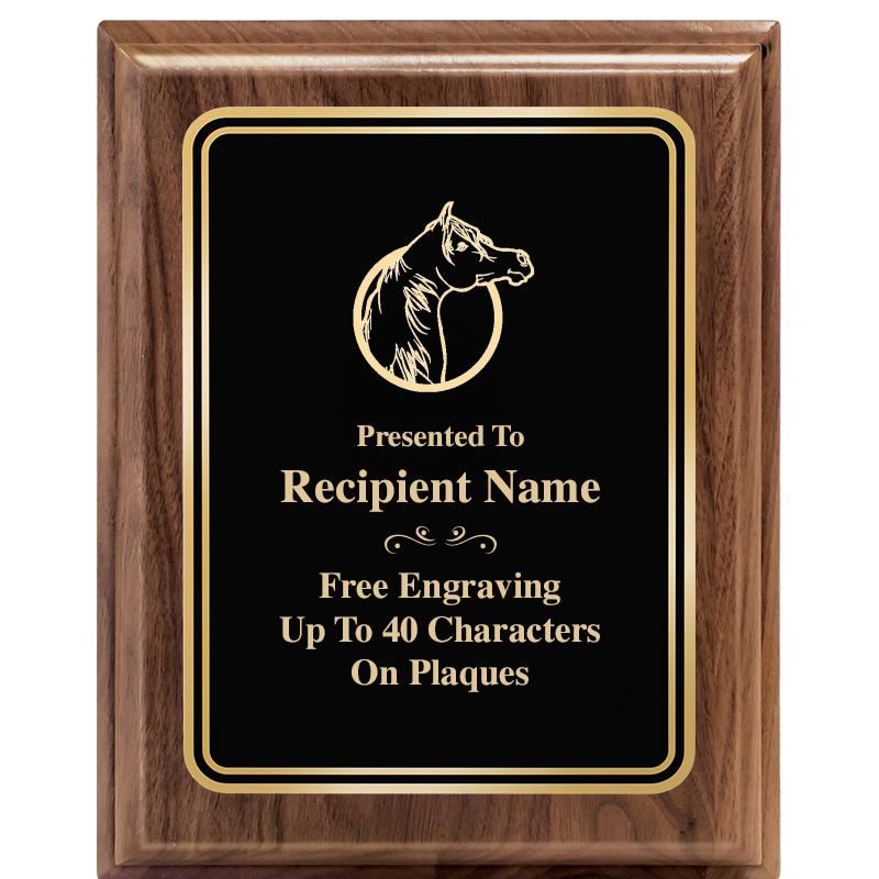 8" X 10" HERITAGE WALNUT PLQ