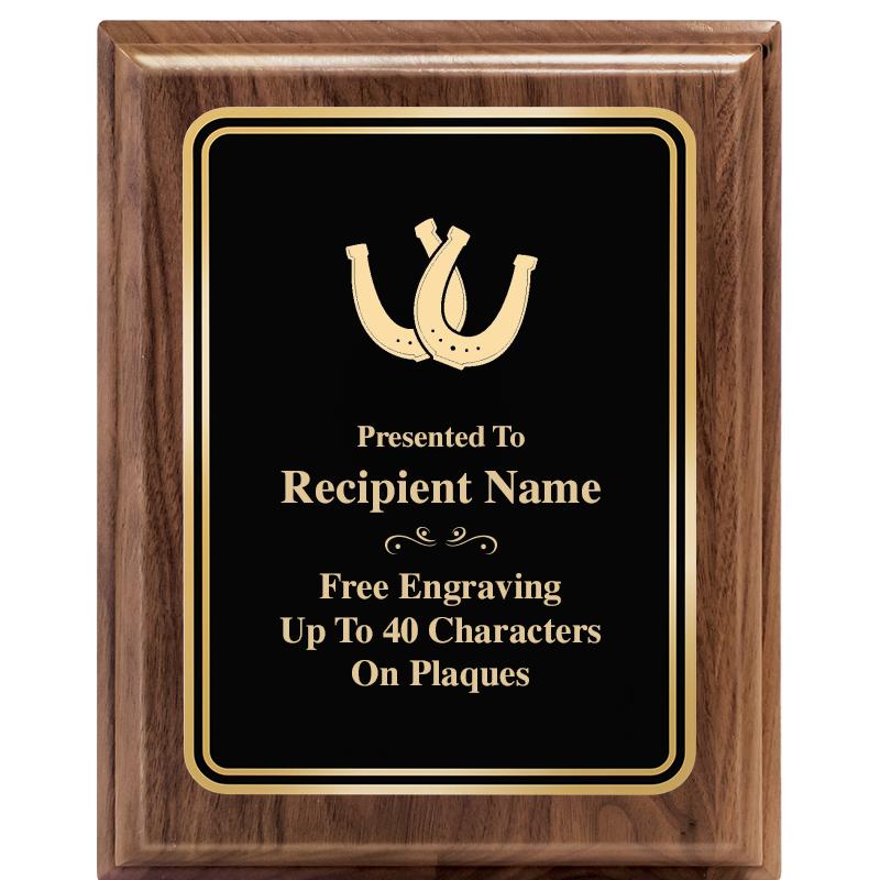 8" X 10" HERITAGE WALNUT PLQ