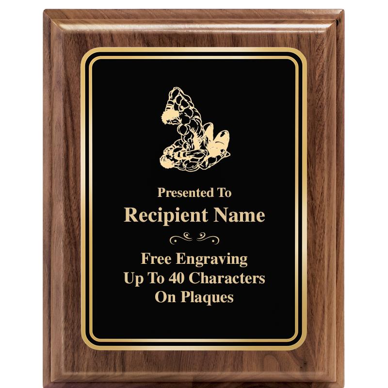 8" X 10" HERITAGE WALNUT PLQ