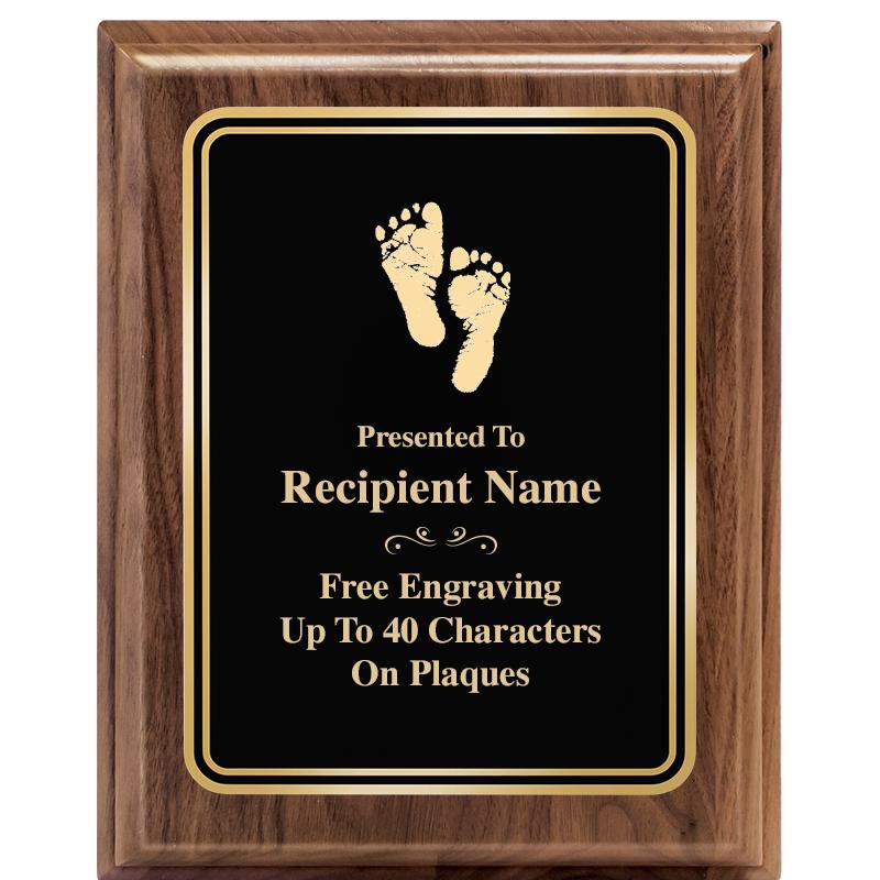 8" X 10" HERITAGE WALNUT PLQ