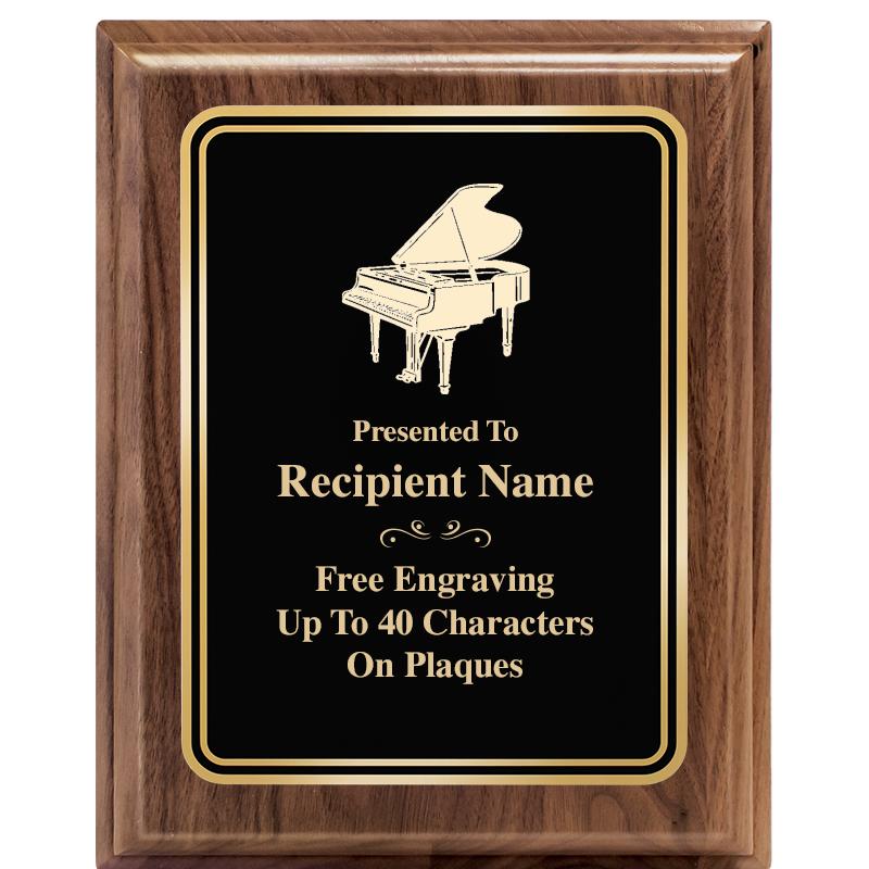 8" X 10" HERITAGE WALNUT PLQ