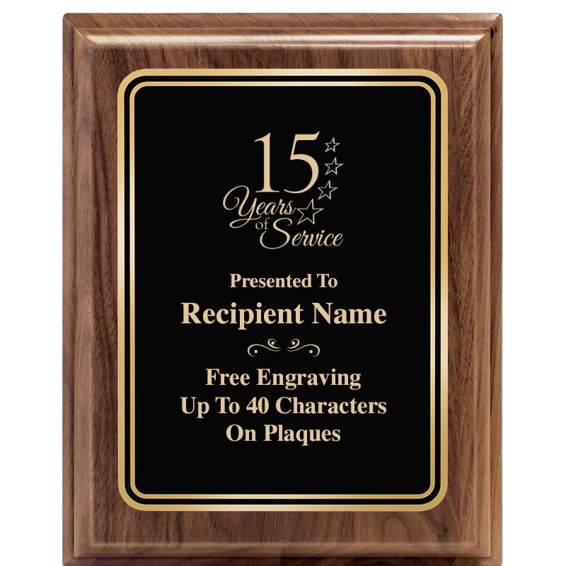 8" X 10" HERITAGE WALNUT PLQ