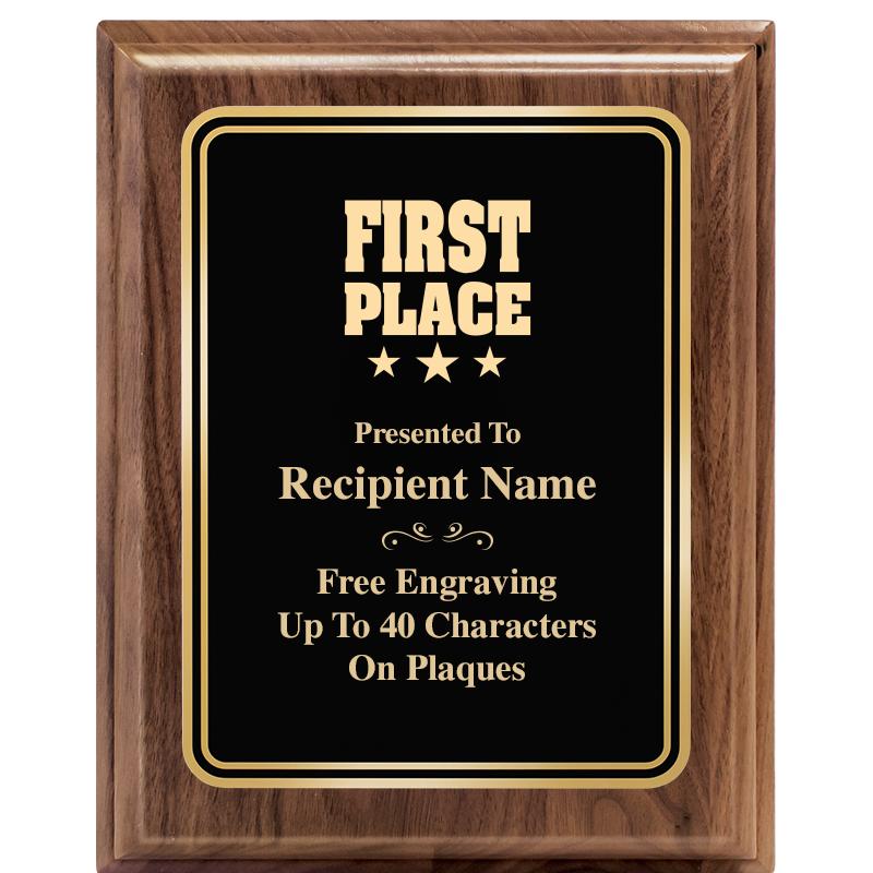 8" X 10" HERITAGE WALNUT PLQ