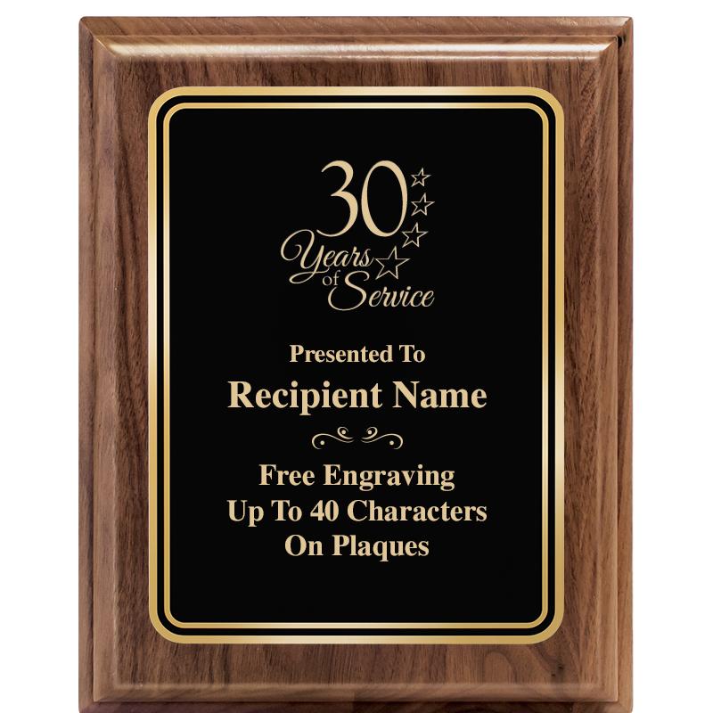 Years of Service Plaques Crown Awards