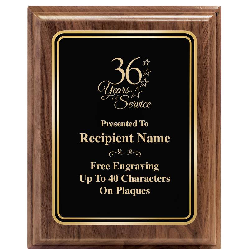 8" X 10" HERITAGE WALNUT PLQ