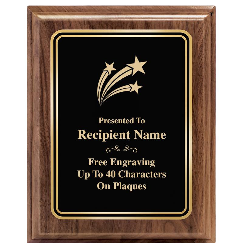 8" X 10" HERITAGE WALNUT PLQ