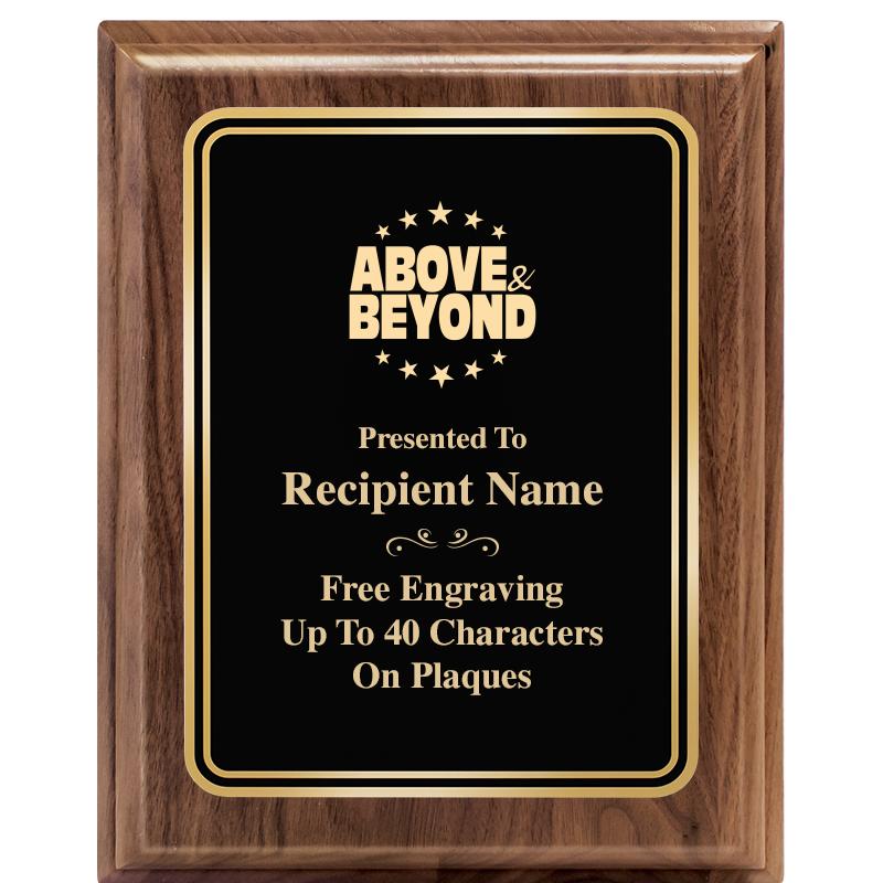 8" X 10" HERITAGE WALNUT PLQ