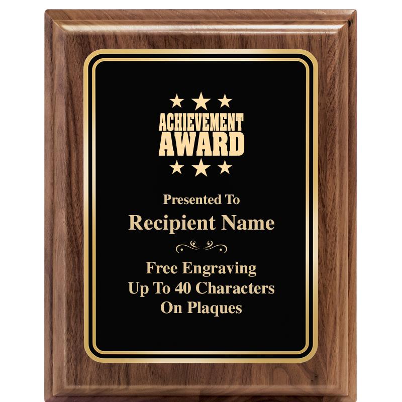 8" X 10" HERITAGE WALNUT PLQ