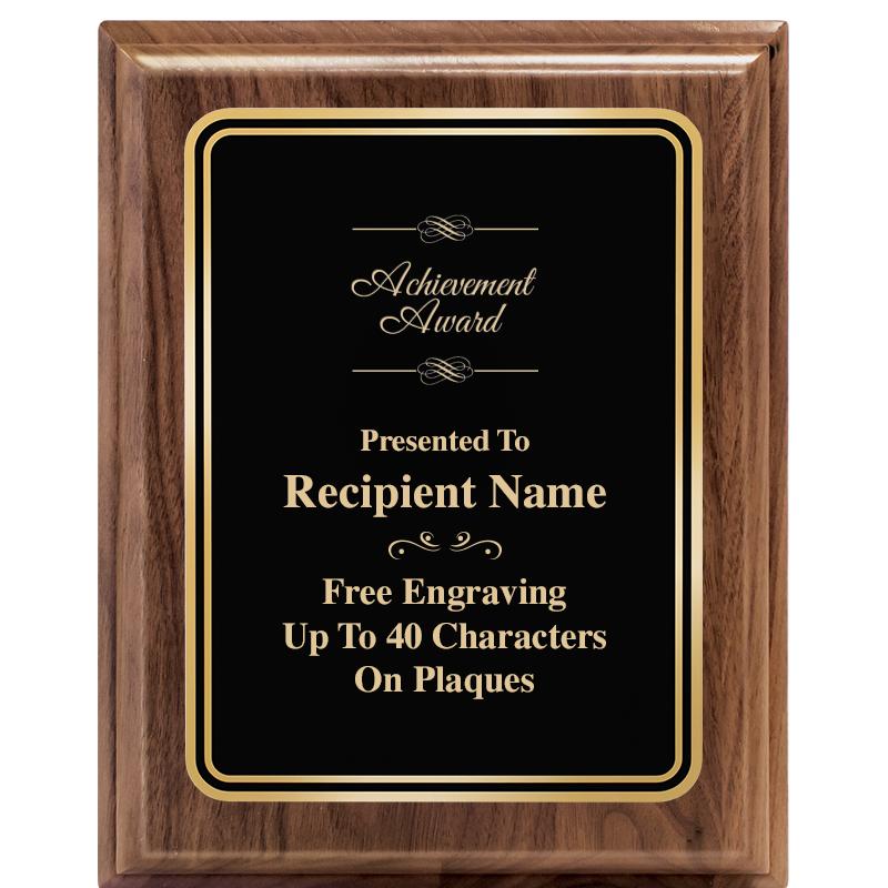 8" X 10" HERITAGE WALNUT PLQ