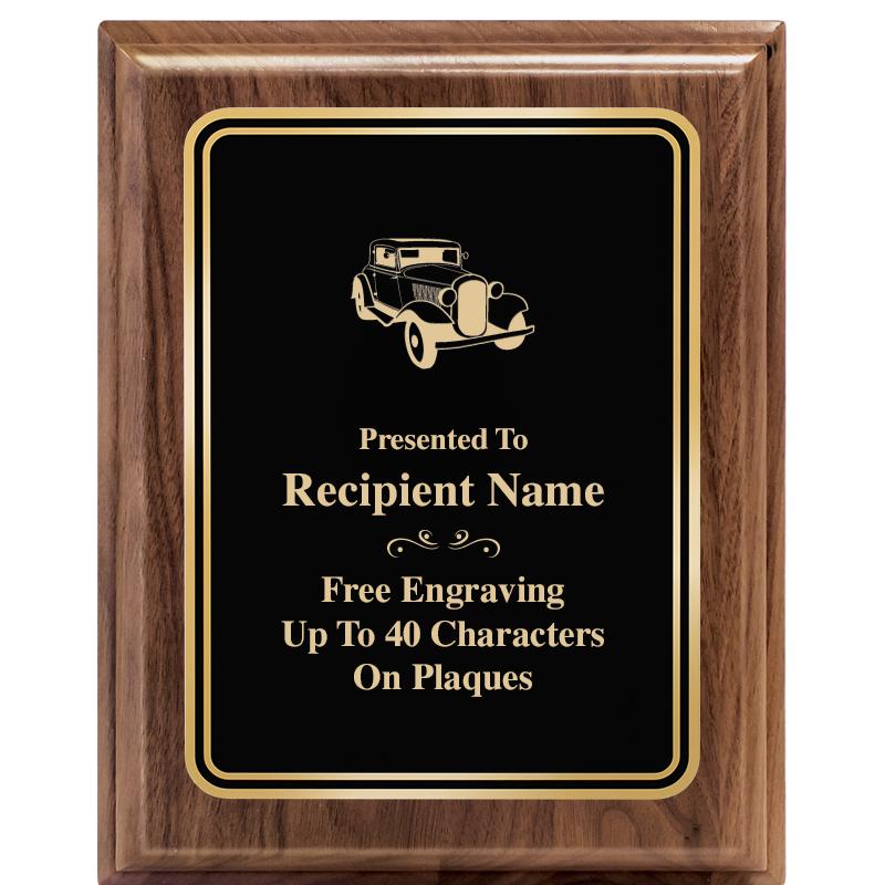 8" X 10" HERITAGE WALNUT PLQ