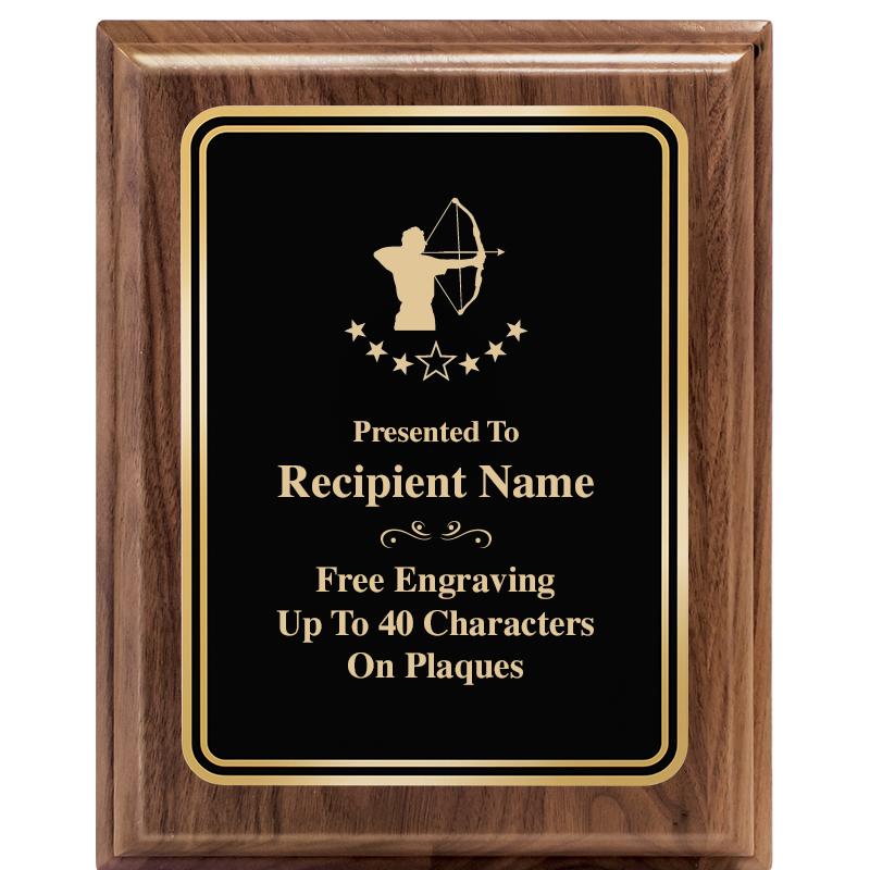 8" X 10" HERITAGE WALNUT PLQ