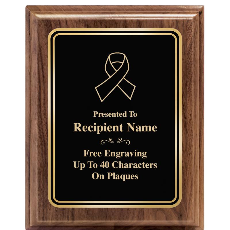 8" X 10" HERITAGE WALNUT PLQ