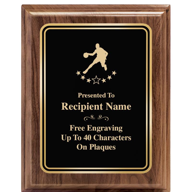 8" X 10" HERITAGE WALNUT PLQ