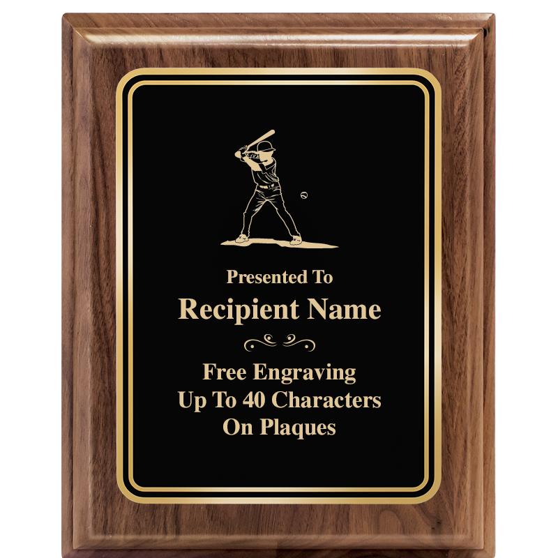 8" X 10" HERITAGE WALNUT PLQ